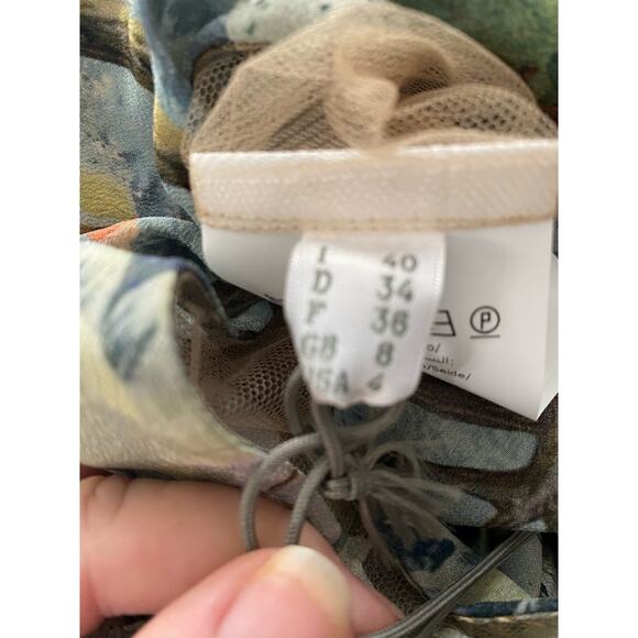 NWT Alberta Ferretti sleeveless silk top 40 US 4 - Picture 7 of 11